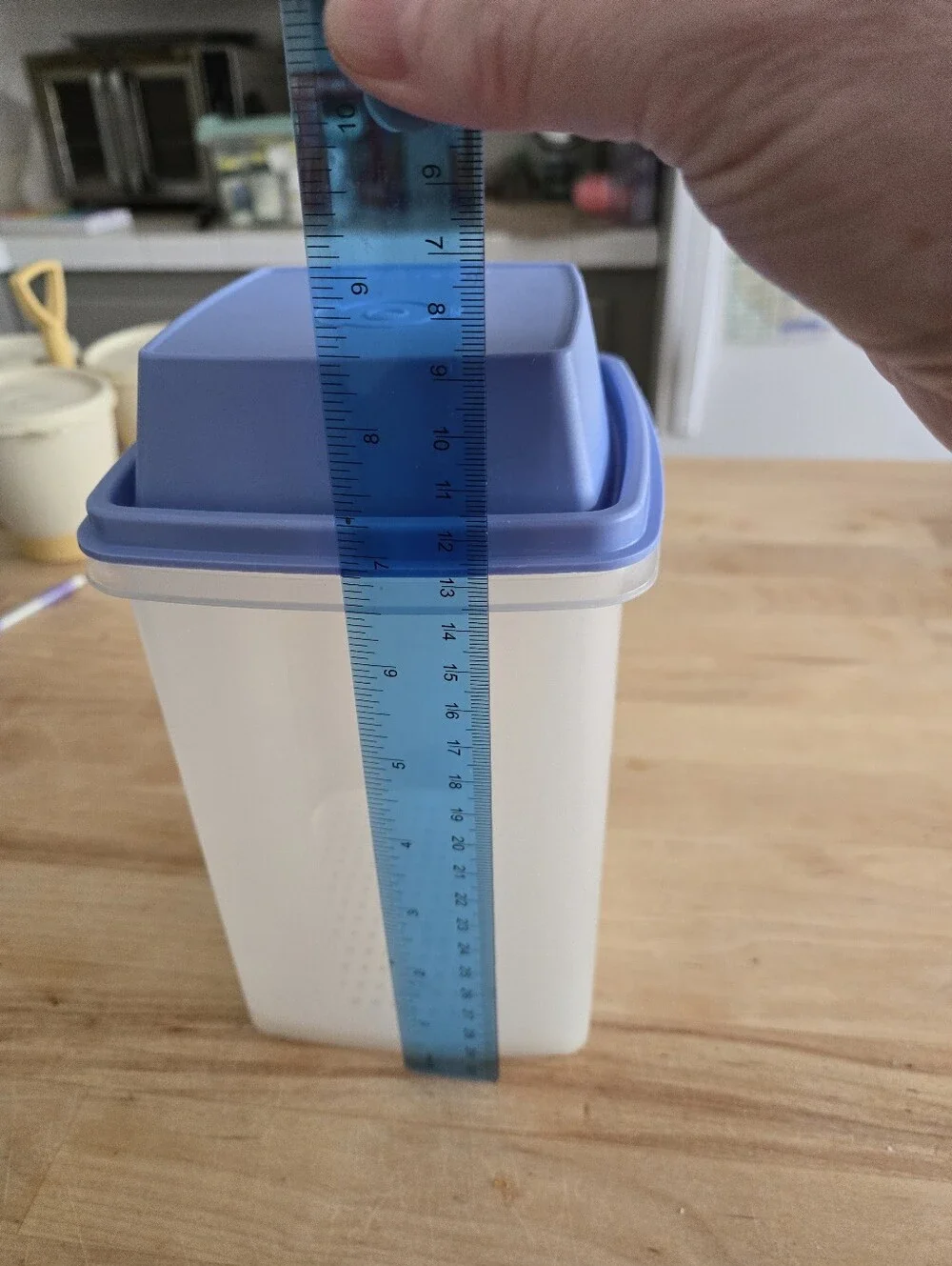 Vintage Tupperware Pick-A-Deli Pickle Keeper Container 1560-2   3 Pieces  Blue